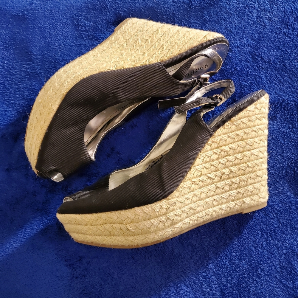 Used Bamboo wedge shoe